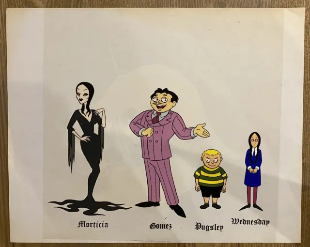 Hand Painted Animation Cell - The Adamms Family