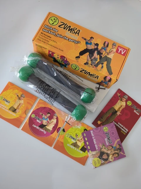 Zumba Fitness  DVD 3本とスティック2本セット　新品 Zumba Fitness DVD 3本とスティック2本セット 新品 Zumba
