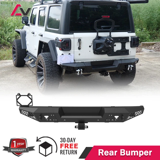 REAR BUMPER FOR 20182022 Jeep WRANGLER JL/JLU 4 Door Steel w/D Ring