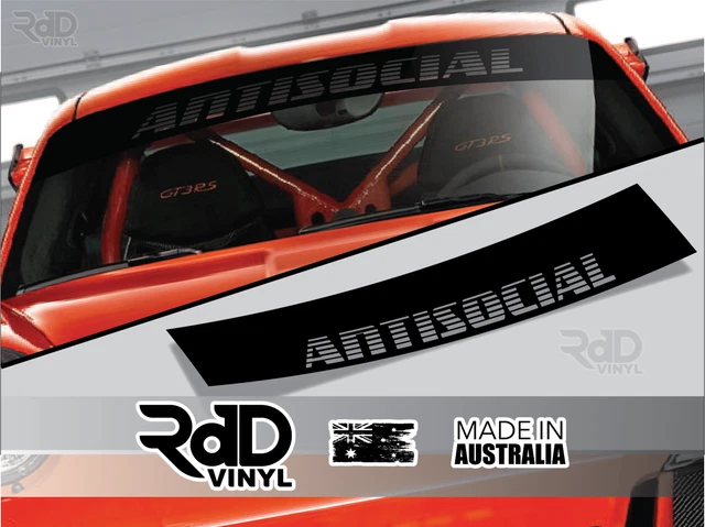 UV Resist Weatherproof Die Cut Logo Letter Banner Windshield PVC Vinyl Transfer
