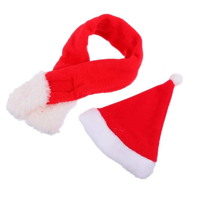 1 Set Santa Klausel Katze Kostüm Santa Hut Welpen Katze Hut