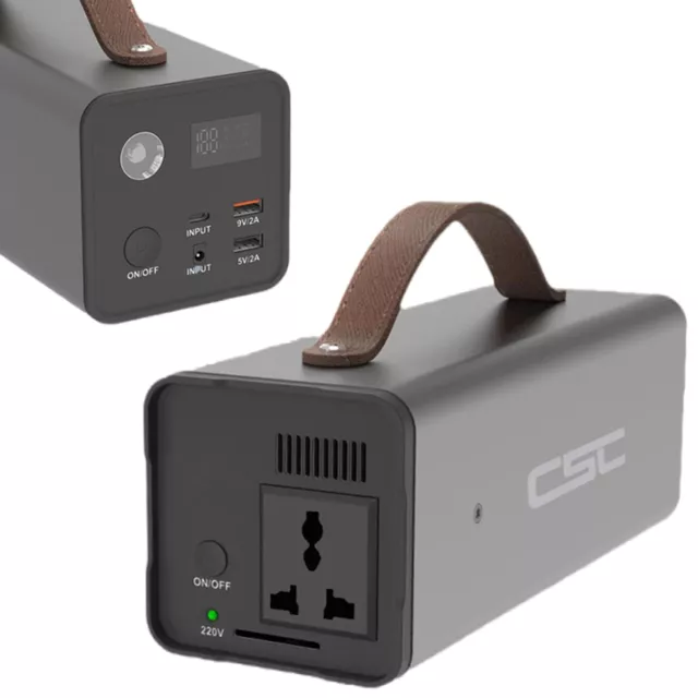 200W 40800mAh Powerstation Portátil Almacenamiento Eléctrico Generador Solar para Camping DE