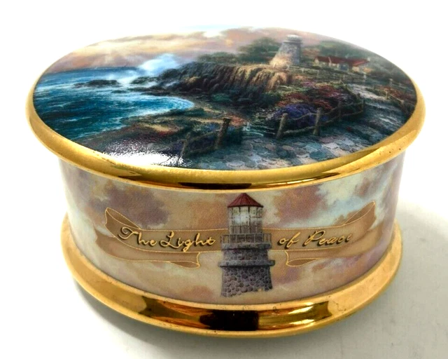 THOMAS KINCADE PORCELAIN Music Box You Light Up My Life 1998 £13.48