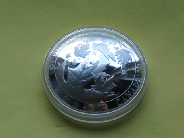 50$ Kanada Maple Leaf 2017, 5oz Silber 999, PP, gewölbte Münze in OVP