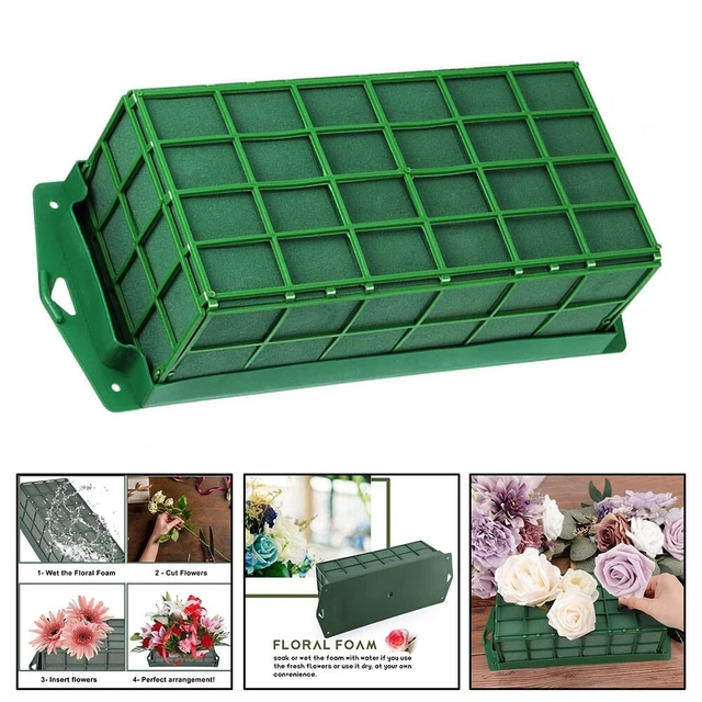 Cages En Mousse Florale Avec Poignée - Lot De 3 Supports Pour Arrangements Frais Ou Artificiels