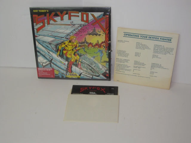 Vintage Software Apple II IIe IIc IIgs Game SKYFOX