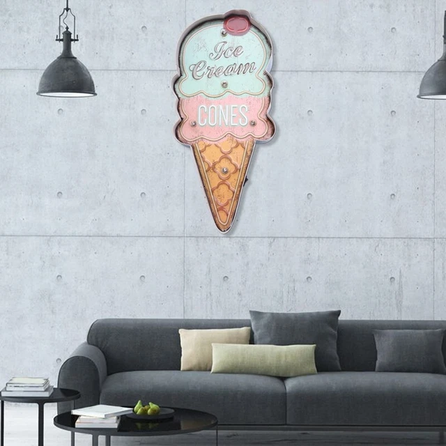 Tablier De Salle à Manger Vintage – Panneau Tissu Thème Glace – Années 50