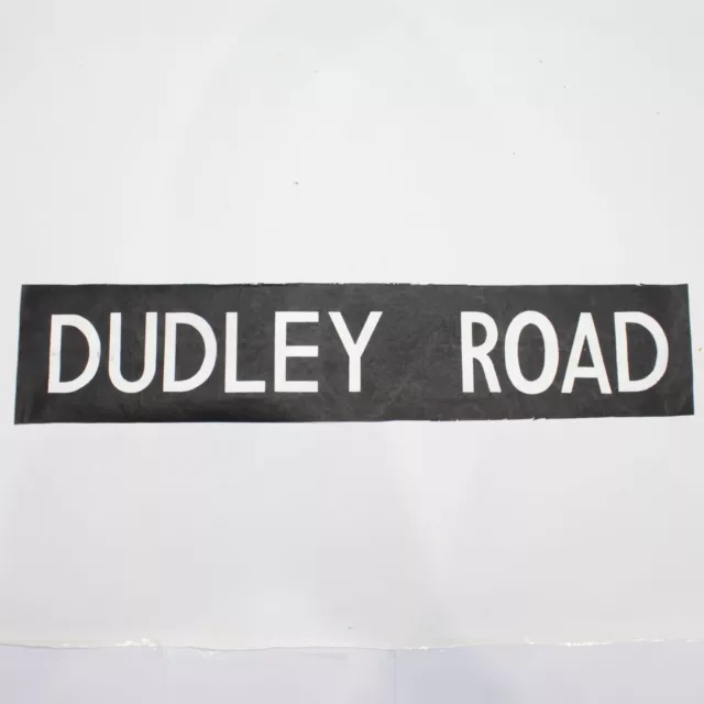 Dudley Road Bus Jalousie Ziel Vintage Siebdruck Tyvek Birmingham