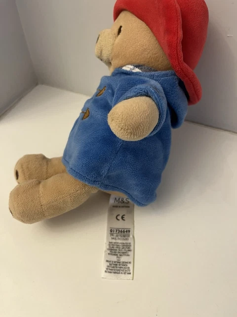 PADDINGTON BEAR TOY plushie chime rattle soft toy plush 10 Inch Marks ...