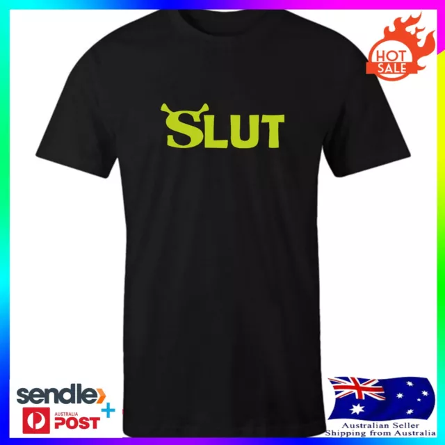 SLUT FUNNY Adults Mens Boys Teen Unisex Cotton T shirt Tee Top GIFT 27