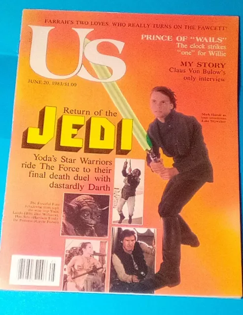 Vintage Us Magazine June 20, 1983 Return of the Jedi Farrah Fawcett