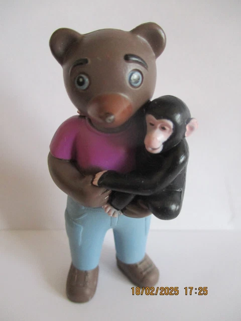 Figurine Petit Ours Brun Bayard Presse - Maman Ours Au Téléphone - Édition 2004 - PVC - Occasion Bon état