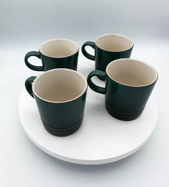 Le Creuset CERISE + ARTICHAUT 2 Mini Espresso Mugs Cups 100ml 3.5oz NEW