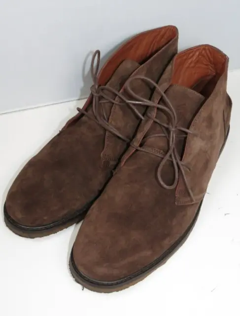 POLO RALPH LAUREN MARLOW MENS CHUKKA BOOTS BROWN SUEDE LEATHER CLASSIC Shoes 13D