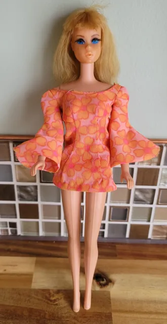 Barbie Vintage Doll Rooted Lashes TNT Straight Leg 1966 Philippines/1966 Taiwan