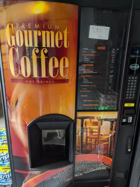 Crane National Vending model #673 full size coffee machine, plus parts