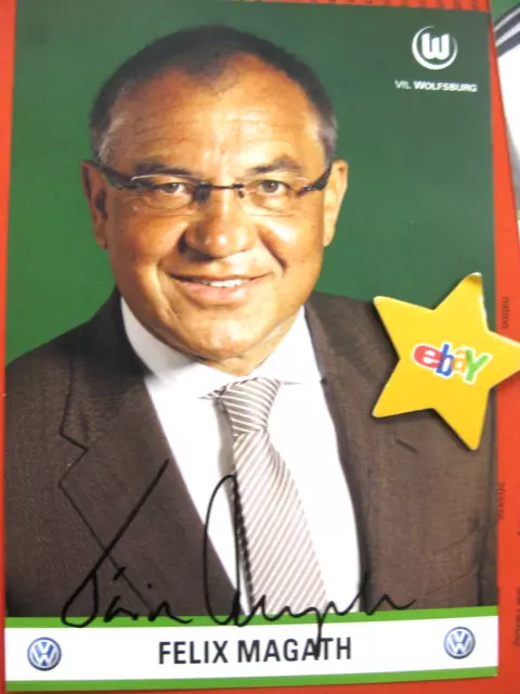 Orig. Autogramm Trainer Felix Magath Fußball Nationalspieler VFL Wolfsburg - 762