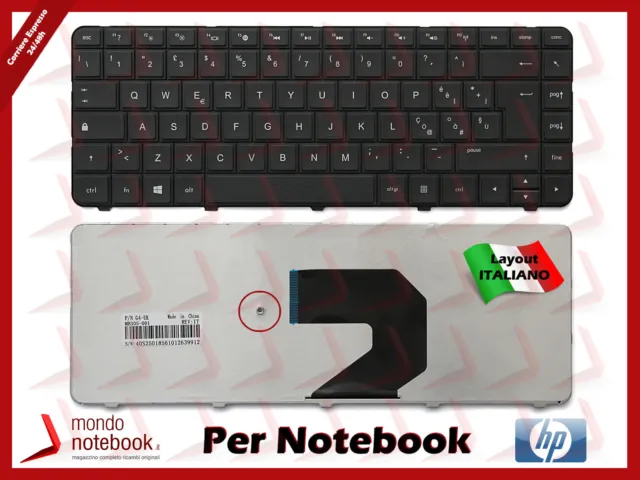 Tastiera Italiana per Notebook HP PAVILION G6-1000 SERIES