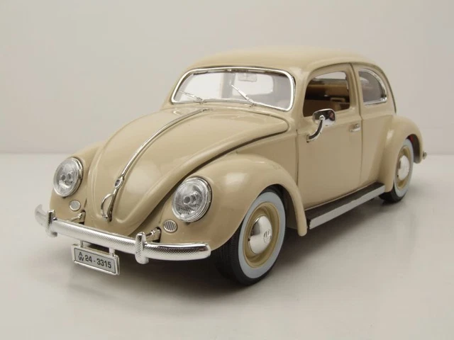 VW Coccinelle 1955 Beige Maquette de Voiture 1:18 Bburago