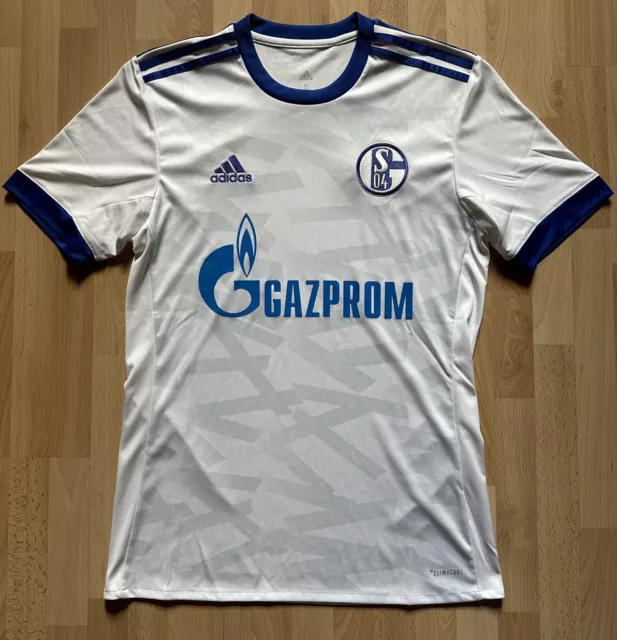 Schalke Trikot Adidas 2017 - 2018 Auswärts Weiss Gr. S Neuwertig
