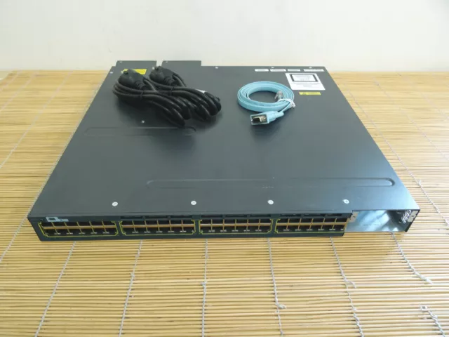 Cisco Catalyst WS-C3560X-48PF-L dual PWR 1100W AC LAN Base feature set 800W PoE