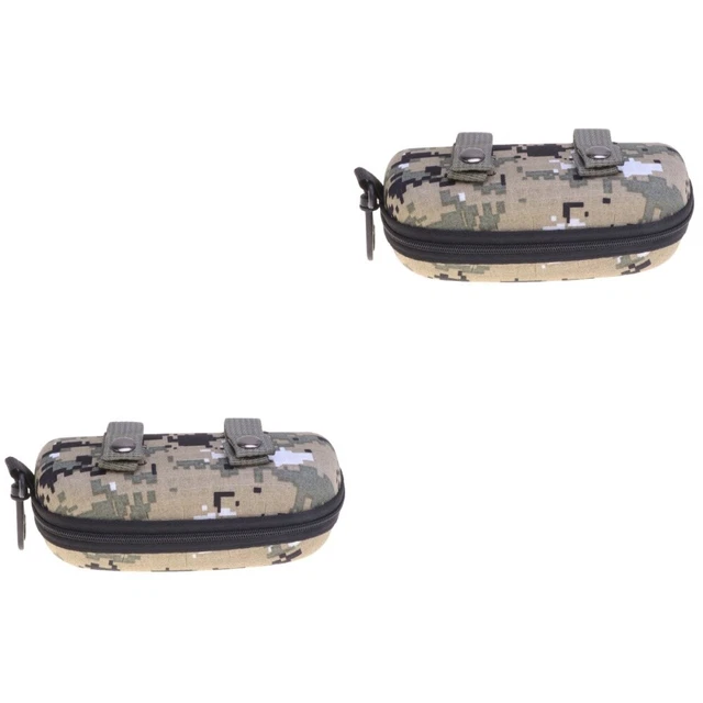 Set 2 Eva Zipper Glasses Case Child Camouflage Sunglasses Travel