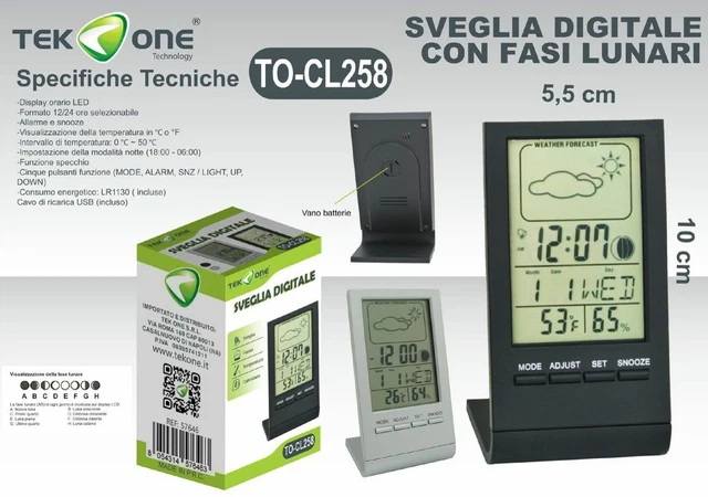 Termometro Digitale Hama TH-100 Con Igrometro, Orologio E Previsioni Meteo - Foto 13