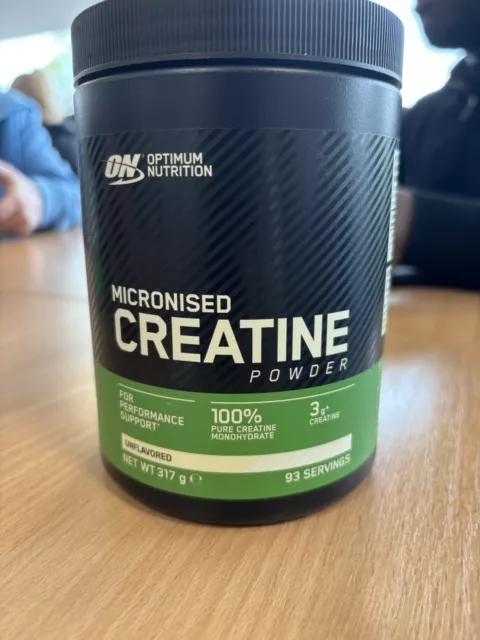 Optimum Nutrition Micronised Creatine Monohydrate Powder 100% 317g - 93 Serve