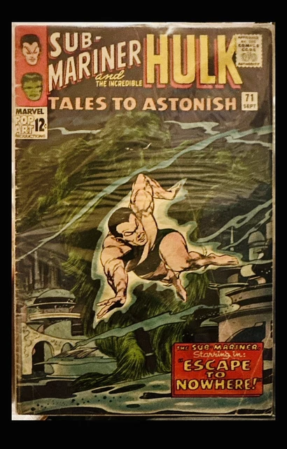 Tales to Astonish #71 Featuring The Incredible Hulk & Sub-Mariner, VG Condition^