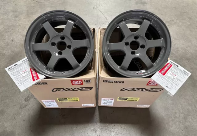 VOLK RACING TE37SL 15x8 4x100 35 CIVIC FIT INTEGRA MIATA MX5 WHEEL RIM G. GRAY VOLK RACING TE37SL 15x8 4x100 35 CIVIC FIT INTEGRA MIATA MX5 WHEEL RIM G. GRAY