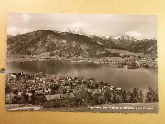 AK alte Ansichtskarte Tegernsee Bad Wiessee Hirschberg Kampen schöne Fotokarte
