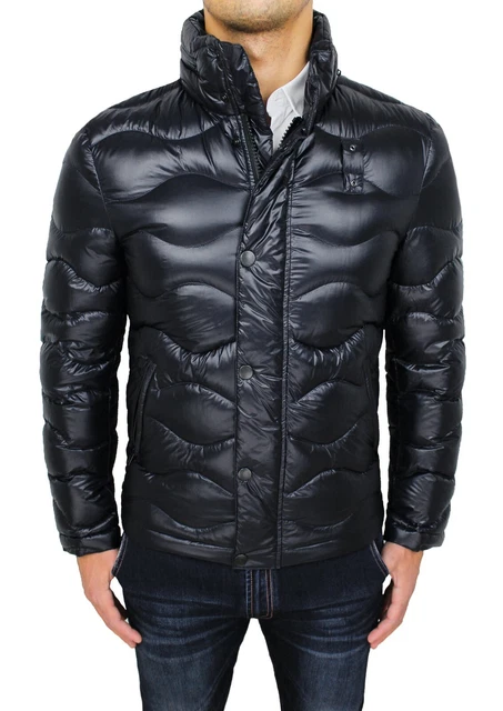 Giubbotto piumino uomo Diamond invernale nero bomber impermeabile da M a 4XL
