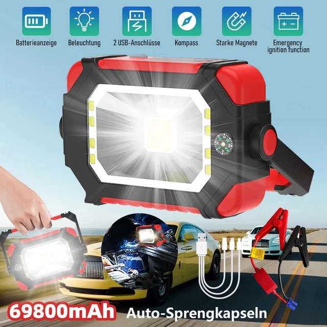 1000A Ausilio Avviamento Auto Veicolo Jump Starter Booster Batteria Caricabatterie Lampada Campeggio