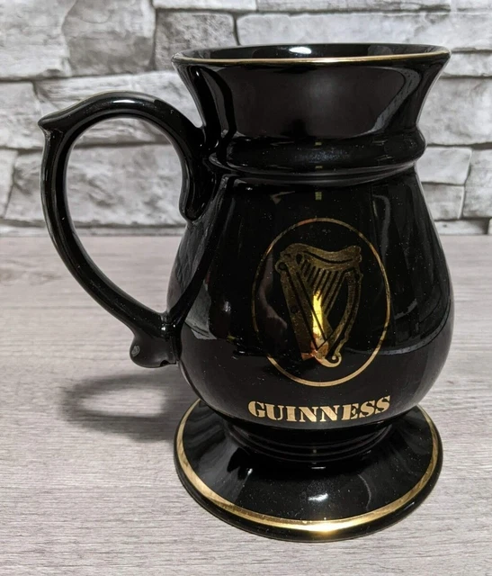 Pub World 6" Guinness Black Beer Stein Coffee Mug Cup Man Cave Bar Decor
