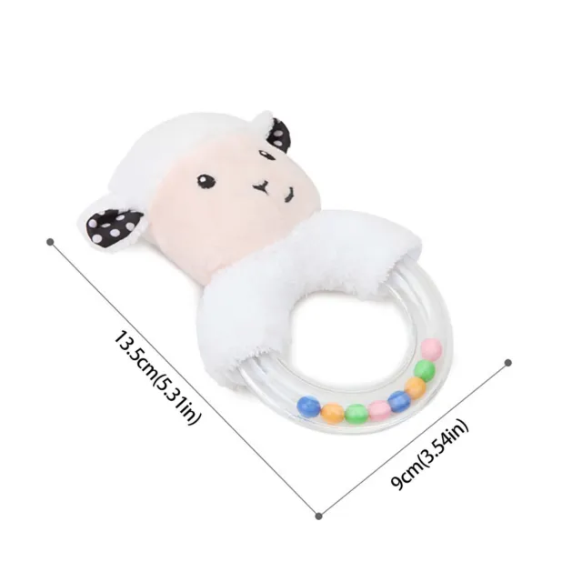 Plush Baby Soft Rattle Toys Fabric Ring Rattles Shaker Infant Handbells Early