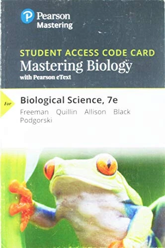 Mastering Biology eText Standalone Access Card Biological Science 7th Freeman