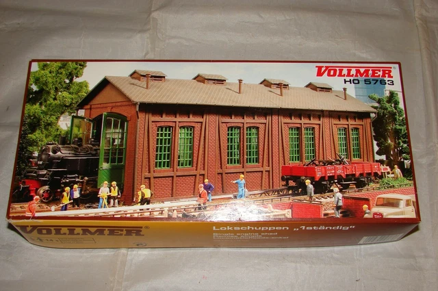 VOLLMER N MAQUETTE REMISE LOCOMOTIVE 7609 A MONTER TRAIN ELECTRIQUE NEUF BOITE