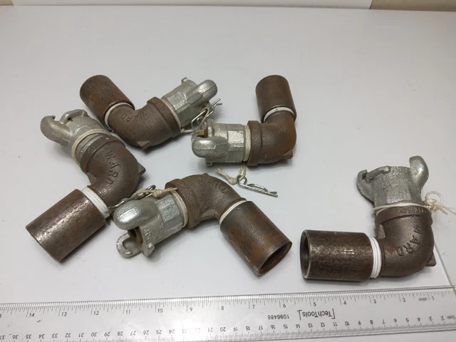 Lot Of 5 Dixon 1" 90° Air King Couplers (New)