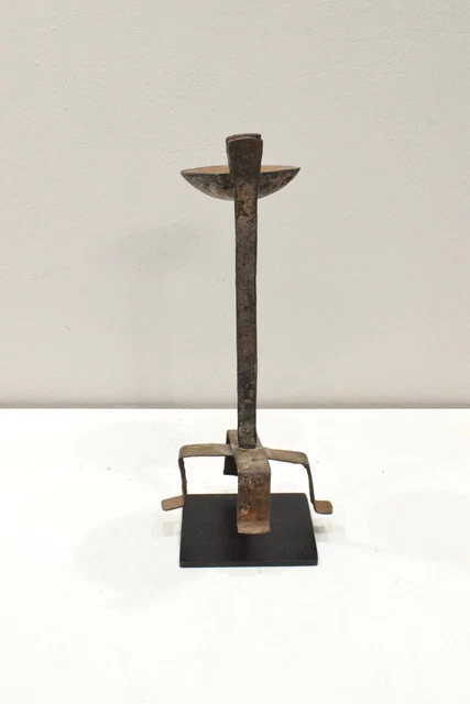 African Metal Oil Lamp Dogon Tribe Mali 3