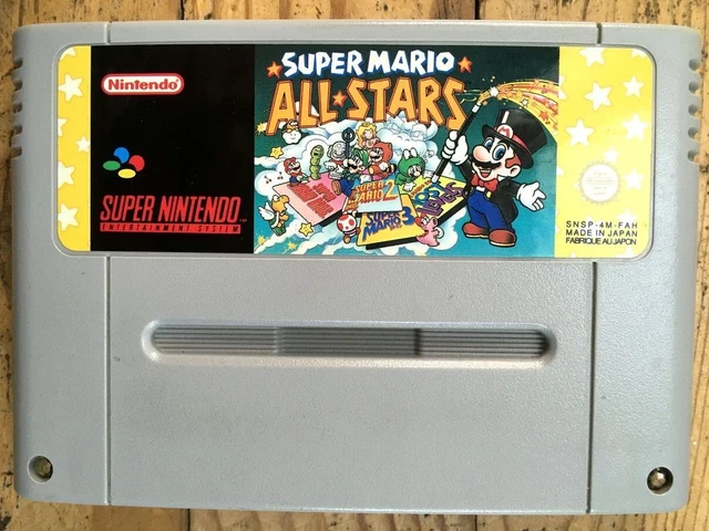 Cartouche Seule Super Mario All Stars 100% Originale Super Nintendo Snes Pal Fah