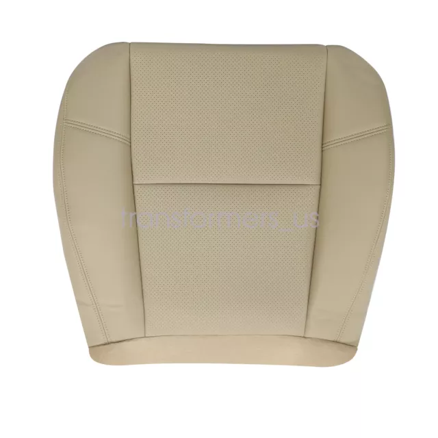 For 2013 2014 Chevy Tahoe Driver Bottom Leather Perforated Seat Cover Tan