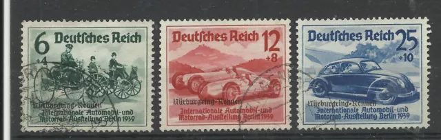 Dt. Reich  695 - 97  (Nürburgring-Rennen) sauber gestempelt