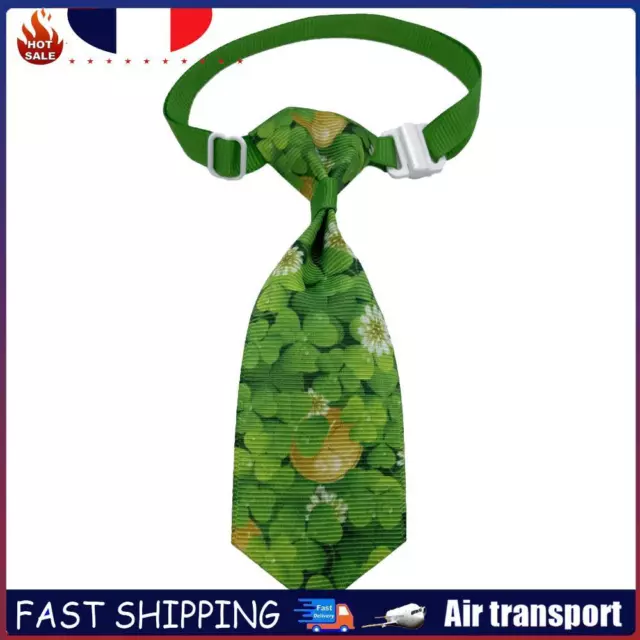 Dog Neck Tie Adjustable Dog Cat Ties Collar for St. Patricks Costume (4) FR