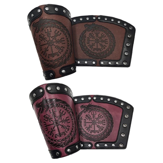 Bracciali medievali, polsini unisex,  per bracciali punk per feste di spettacoli