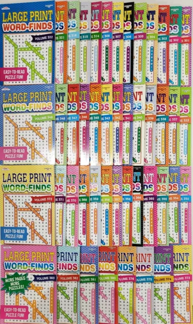 LARGE PRINT WORD-FINDS Puzzle Books Kappa Games,Search,Hunt~ Pick