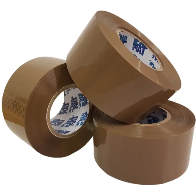 2" Big Tape Clear/Brown 48Mmx 150M Low Noise Packaging Parcel Packing Strong 3