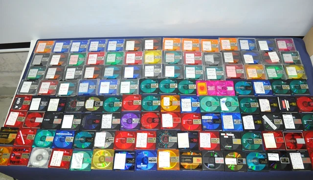 MINI DISC MINIDISC s Mini Disk MDs Audio Kassette Konvolut Sammlung 168 ...