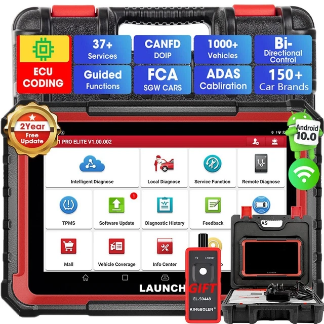 thumbnail interactive-video image 1 of LAUNCH X431 PRO TT V+ Diagnostic Scanner - Pro5 ECU Coding, ADAS, Key Programming OBD2 Tool 1 of 2