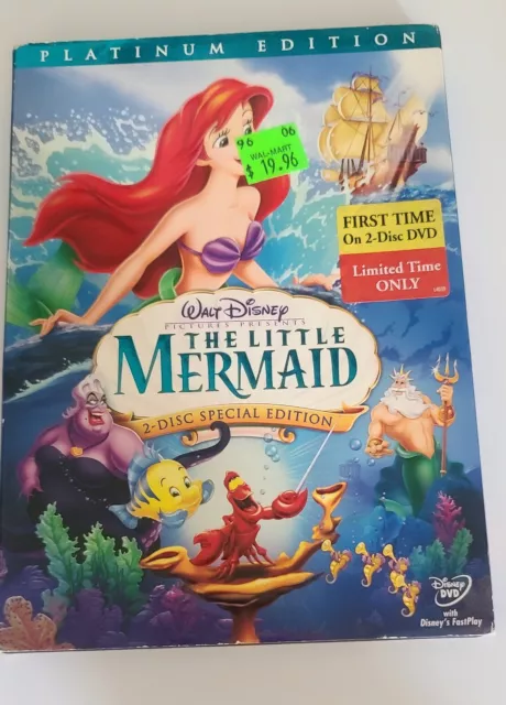 The Little Mermaid (Two-Disc Platinum Edition) DVDs - Like New