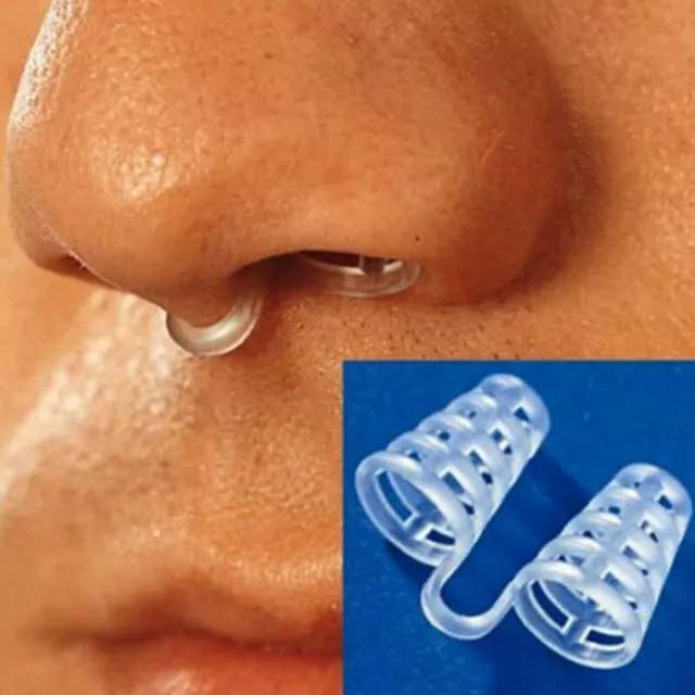 1 pieza Solución antirronquidos Clip Nariz Tapón Silicona Cuidado de la Salud -H7